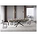 Tavolo allungabile 80x160/244 cm Plaker tortora gambe bianche - Foto miniatura 3