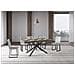 Tavolo allungabile 80x160/244 cm Plaker tortora gambe bianche - Foto miniatura 2