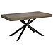 Tavolo allungabile 80x160/244 cm Plaker tortora gambe bianche - Foto miniatura 1
