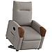 Poltrona Alzapersona Reclinabile Tortora In Tessuto - Foto miniatura 3