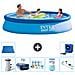Piscina Fuori Terra - In Giro - 366x76 Cm - Blu - Include Accessori Coordinati A1073 - Foto miniatura 1