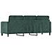 Lusso Casadino -  Divano A 3 Posti Verde Scuro 180 Cm In Velluto - Foto miniatura 4