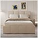 Baltimore Baule Letto Cloud 140x190cm Velluto Beige - Foto miniatura 1