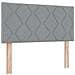 Letto con Box Spring con Materasso Grigio Chiaro 90x200 cm Tessuto - Foto miniatura 7
