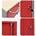 Armadio per Attrezzi con Ruote e Serratura Rosso 75x45x85 cm Acciaio - Foto miniatura 8