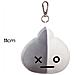 Portachiavi Peluche Per Borsa Personaggio Van Con Moschettone Solido Bt21, Blanc / Gris - Foto miniatura 2