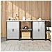 Set di Stoccaggio per Cucina 3 pcs Argento 180 x 50 x 92 cm - Foto miniatura 2