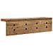 Appendiabiti a muro Legno vecchio 40 x 10.5 x 10.5 cm - Foto miniatura 6
