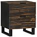 Armadio da Notte Noce 40 x 33 x 46 cm legno massello di mango - Foto miniatura 1