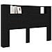 Testiera Rovere Nero 160 x 17 x 104,5 cm Legno multistrato - Foto miniatura 3