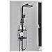 Colonna doccia, Blackswan, Tipo M116, modello nero con termostato, display digitale, bocca e doccetta bidet, misura 116 cm - Foto miniatura 4