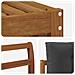 Set divani 7 pcs Naturale e Antracite Legno di Acacia Massello - Foto miniatura 6
