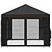Gazebo da giardino con pareti laterali 4 × 3 m Antracite - Foto miniatura 6