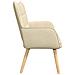 Sofa a Due Posti Crema 115 x 61 x 87 cm Tessuto - Foto miniatura 5