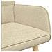 Sofa a Due Posti Crema 115 x 61 x 87 cm Tessuto - Foto miniatura 7
