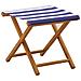 Lettino 2 pcs Legno di Eucalipto Massello Blu e Bianco - Foto miniatura 3