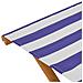 Lettino 2 pcs Legno di Eucalipto Massello Blu e Bianco - Foto miniatura 6