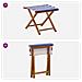 Lettino 2 pcs Legno di Eucalipto Massello Blu e Bianco - Foto miniatura 7