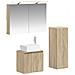Set di mobili per il bagno 4 pcs Rovere Sonoma - Foto miniatura 1