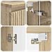Set di mobili per il bagno 4 pcs Rovere Sonoma - Foto miniatura 4