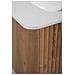 Piano lavabo 80 cm, Arrotondato, Nero opaco, per lavabo da appoggio, LINEA - Foto miniatura 4