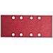 10 Fogli Abrasivi Assortiti 93x230mm Per Levigatrice Orbitale 8 Fori Qualita' Rossa - Foto miniatura 1