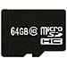 Scheda Di Memoria Micro Sdhc 64gb Classe 10, Nero - Foto miniatura 2