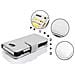 Custodia Compatibile Con Sony Xperia M2 / M2 Aqua In Magnesio Bianco - Coperchio Protettivo Con Chiusura Magnetica E 3 Slot Per Carte - Foto miniatura 2