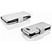 Custodia Compatibile Con Sony Xperia M2 / M2 Aqua In Magnesio Bianco - Coperchio Protettivo Con Chiusura Magnetica E 3 Slot Per Carte - Foto miniatura 5