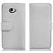 Custodia Compatibile Con Sony Xperia M2 / M2 Aqua In Magnesio Bianco - Coperchio Protettivo Con Chiusura Magnetica E 3 Slot Per Carte - Foto miniatura 6