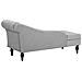 Chaise Longue Con Contenitore Grigio Chiaro Pessac - Foto miniatura 11