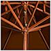 Ombrellone a Due Livelli con Palo in Legno 270 cm Terracotta - Foto miniatura 3