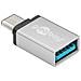 56620, USB C, USB A, Maschio / femmina, Argento, Sacchetto di politene - Foto miniatura 1