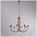 Iris - Plafoniera In Ferro Laccato Marrone Con Decoraz. Oro Antico 2 Luci - Ø74 X 37 - Bl169-pl2-br - Foto miniatura 2