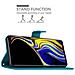 Custodia Compatibile Con Samsung Galaxy Note 9 In Blu Fiore - Coperchio Protettivo In Design Floreale Con Chiusura Magnetica, Funzione Stand E Slot Per Carte - Foto miniatura 3