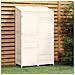 Capanno Da Giardino Bianco 102x52x174,5 Cm Legno Massello Abete - Foto miniatura 1