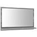 Specchio Da Bagno Grigio Sonoma 60x10,5x37 Cm Legno Multistrato - Foto miniatura 2