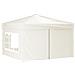 Tenda Per Feste Pieghevole Con Pareti Laterali Crema 3x3 M - Foto miniatura 3