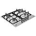 Piano Cottura a Gas HIAG64223SXE 4 Fuochi Gas PractiClean 60 cm Colore Inox - Foto miniatura 3