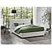 Letto Matrimoniale Cloide, Letto Contenitore Con Rivestimento In Tessuto, 100% Made In Italy, Apertura Frontale, Con Materasso Cm 160x200 Incluso, Bianco - Foto miniatura 1