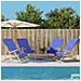 Asciugamani Da Spiaggia 4pz Blu Reale 60x135 Cm Tessuto 400 Gsm - Foto miniatura 1