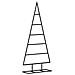 Albero Di Natale Decorativo In Metallo Nero 90 Cm - Foto miniatura 2
