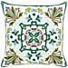 Set Di 2 Cuscini Elanite Cotone 45 X 45 Cm Verde Trama Orientale - Foto miniatura 2