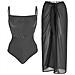 Costume Da Bagno Per Donna Pethuel Set Di Bikini A 2 Pezzi Yy-0512-252 Nero - Foto miniatura 1