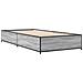 Giroletto Grigio Sonoma 90x190cm In Legno Multistrato E Metallo - Foto miniatura 2
