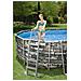 Piscina Ovale Power Steel Comfort Idromassaggio Jet 610x366x122 56719 - Foto miniatura 8