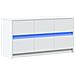 Mobile Porta Tv Con Led Bianco 100x34x50 Cm In Truciolato - Foto miniatura 3