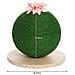 Tiragraffi Graffiatoio Forma Palla Sfera per Gatti Animali Felini Verde Fiore - Foto miniatura 2