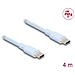 Usb 2.0 Kabel Usb Type-c™ Stecker Zu Stecker Pd 3.0 60 W 4 M Blau Silikon (81236) - Foto miniatura 1