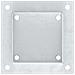 Basi per Pali Quadrate 4 pz Argento 121x121 mm Acciaio Zincato - Foto miniatura 5